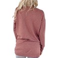 thumbnail image 3 of LAPA Hauts pour Femmes Unis Tunique à Col Rond Chemises Raglan Chemise à Manches Longues Blouse, 3 of 4
