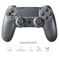 thumbnail image 2 of Likrtyny Controlador Inalámbrico 600mAh Panel Táctil Compatible Con para PS4 (gris Acero), 2 of 9