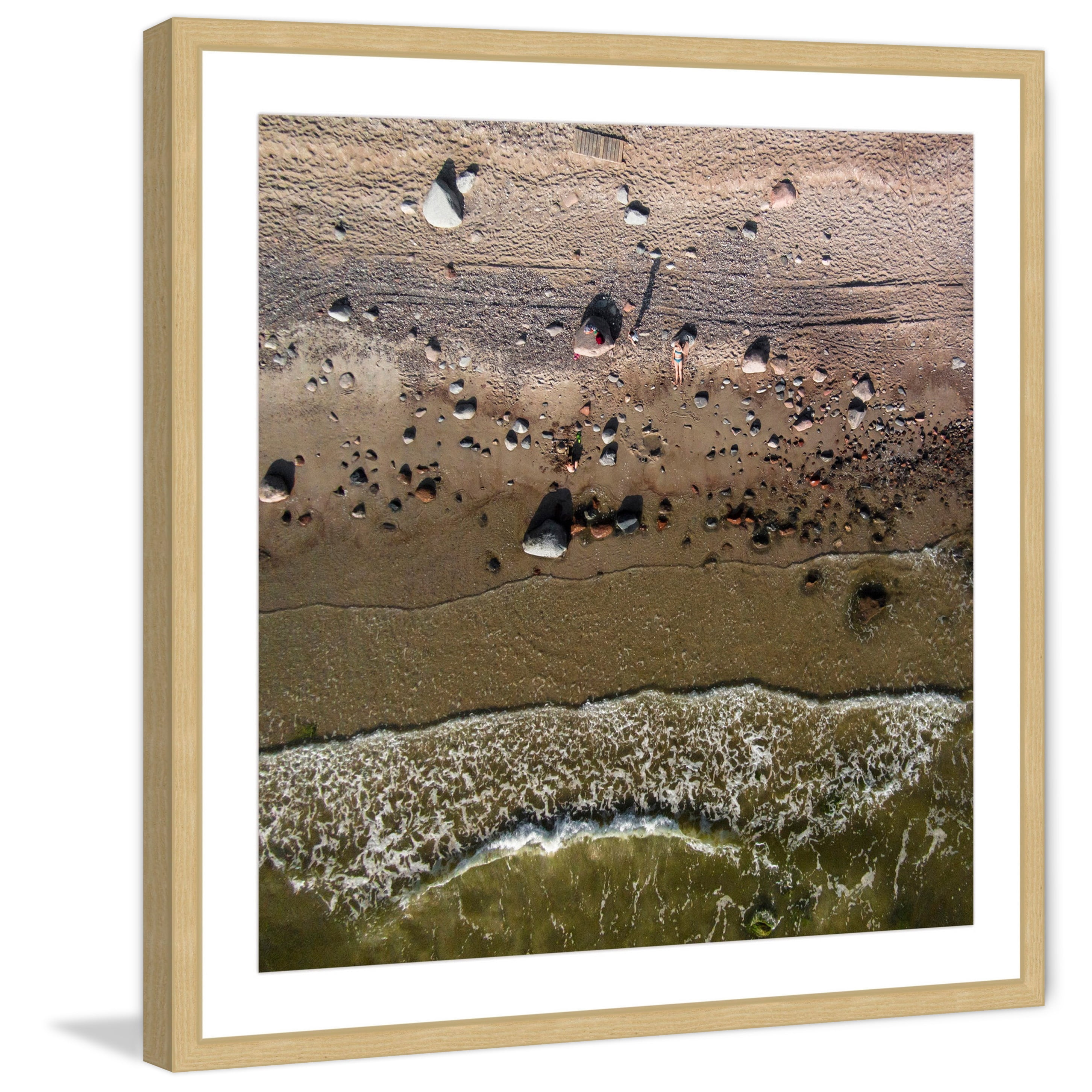 Marmont Hill "The Tide" By Karolis Janulis Framed Painting Art Print, 18.0" x 1.5"