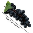 thumbnail image 3 of 4 Bunches Artificial Grape Lifelike Simulation Fruit Decorative Fake Black Grapes with Vines Kitchen Office Garden Home Prop Cabinet Display (36 kernels), 3 of 3