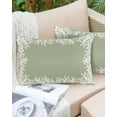 thumbnail image 6 of Coastal Coral Throw Pillow Cover 20 x 26 Inch Decorative Pillow Cover Sage Green Ocean Marine Nautical Beach Lumbar Pillowcase Seasonal Rectangle Cushion Case for Couch Sofa Bed Living Room, 6 of 7