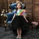 thumbnail image 1 of Vestido de niña Vestido de princesa Vestido de pasarela con cola Vestido de malla peluda con lentejuelas para niña de tamaño mediano, 1 of 6