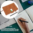 thumbnail image 3 of <p>A5 Notebook, PU Leather Cover A5 Ruled Paper Notebook With Pen For School</p>, 3 of 7