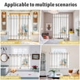 thumbnail image 5 of Coastal Starfish Kitchen Curtains Window Panels, Nautical Shells Coral Eucalyptus Stripes Insulated Window Treatment Curtain, Grommet Curtains for Bedroom/Living Room/Bathroom, 2 Piece 42"Wx45"L, 5 of 8