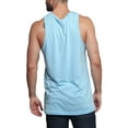 thumbnail image 3 of G-Style USA Men's Straight Hem Long Length Tank Top TT60 - Sky Blue - 4X-Large, 3 of 7