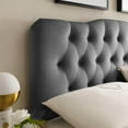 thumbnail image 2 of Modway Annabel King Diamond Tufted Performance Velvet Headboard in Gray, 2 of 7