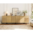 thumbnail image 5 of Wampat Reeded Accent Cabinet Set 94.5‑Inch MDF P2 Brown, 5 of 10