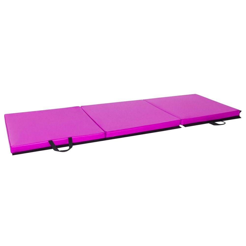 Winado 6'x2'x2" Gymnastics Mat,Soft TriFold Tumbling Mat with Hand