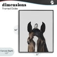 thumbnail image 4 of Stupell Industries Contemporary Quiet Companion Horse & Bird Black Framed Giclee Art, 11 x 14, by Svetlana Aleynikova, 4 of 8