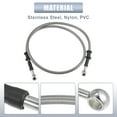 thumbnail image 6 of Unique Bargains 100cm 39.37" 10mm ID Motorcycle Hydraulic Brake Line Oil Hose Pipe 28° Stainless Steel Silver Tone, 6 of 6