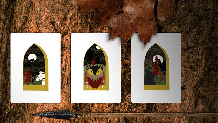 Secret Tale of Robin Hood: Black Owl Playing Cards by Dutch Card House