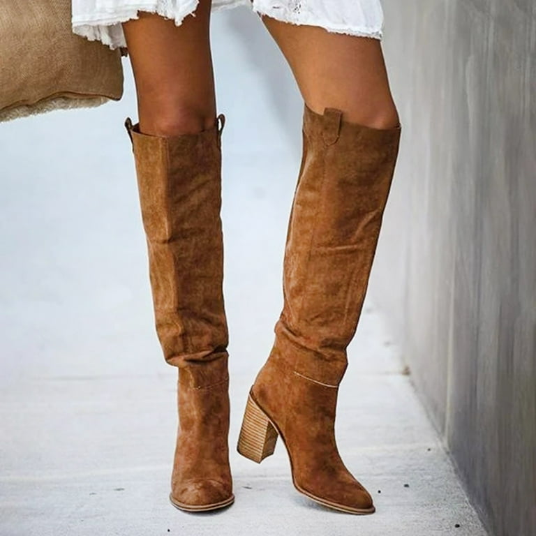 Tan suede shop riding boots