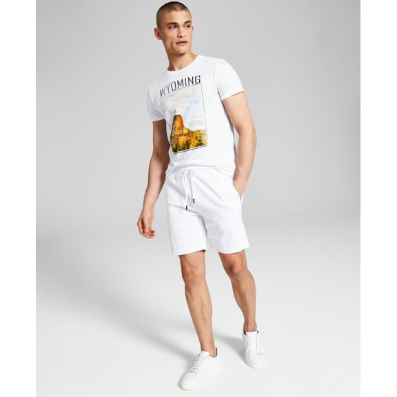 And Now This WHITE Men's Brushed Twill Everyday Short, Large