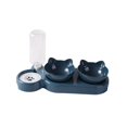 thumbnail image 2 of Juego de tazones para gatos 3 en 1, tazones de alimentación sin derrames con botella de agua automática, tazones de comida para gatos inclinados de 15 Azul Fernando Cuencos para gatos, 2 of 8