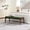 Beige, variant on 50" Modern Upholstered Long Bench with Plush Chenille Seat & Solid Wood Legs, Dining, Bedroom, Entryway Ottoman, Beige