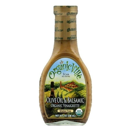 OrganicVille Gluten Free Olive Oil and Balsamic, 8 OZ (Pack of (Best Olive Oil And Balsamic Vinegar Dressing)
