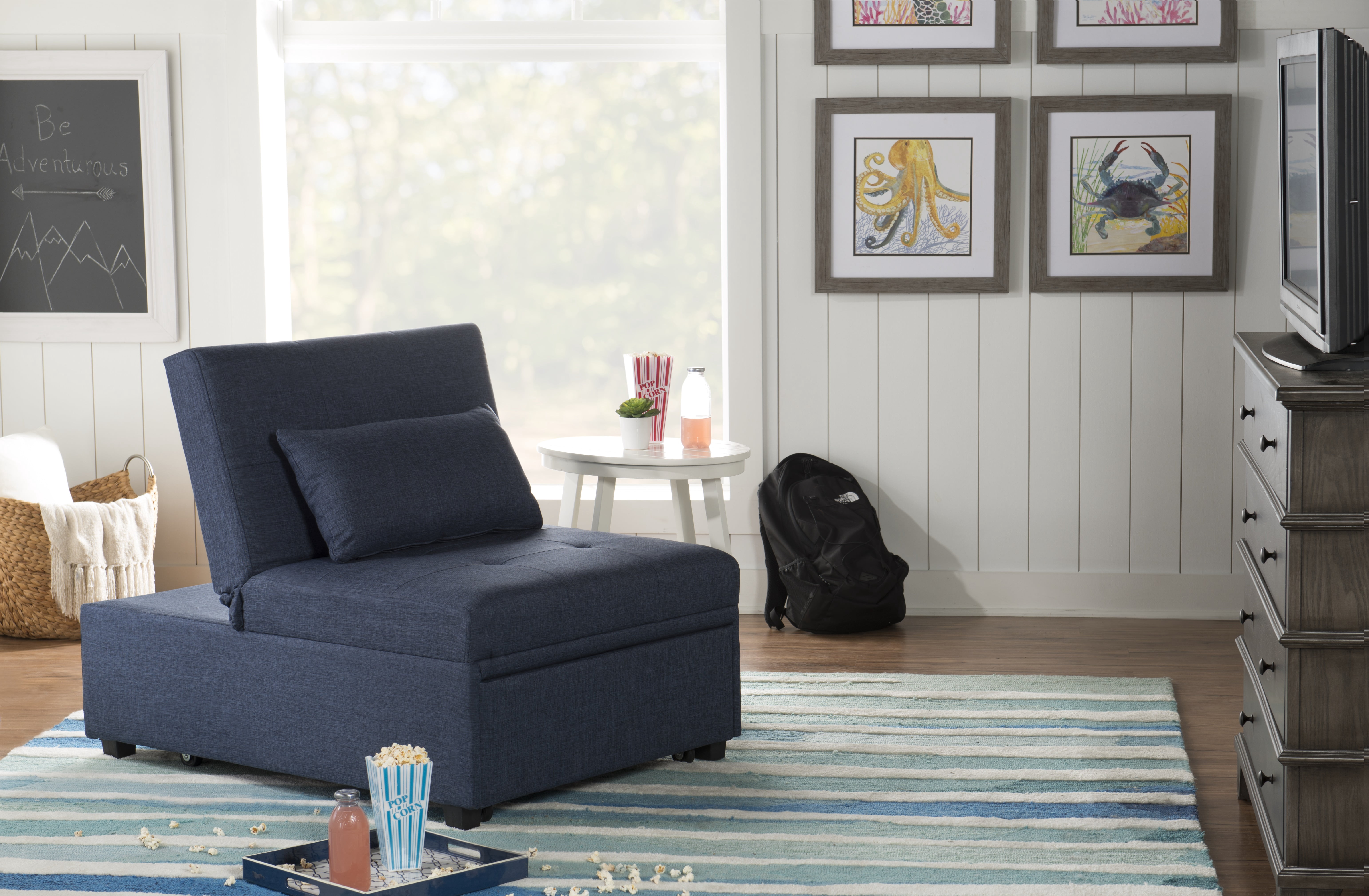 Simonson Lounge Chair, Blue
