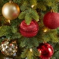 thumbnail image 4 of Nearly Natural Assorted Colors Glass Christmas Ball Ornaments, 40 Count (3.00"), 4 of 5