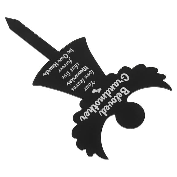 Angel Memorial Plaque Grave Site Decorations for Cemetery Black