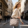 thumbnail image 6 of Large Capacity Tote Bag for Women - Versatile Multi-Way Wear: Shoulder, Crossbody & Handheld - Soft Padded Cloth, Lightweight, Ideal for Students & Commuters, Perfect for Daily Use G, 6 of 7