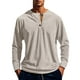 thumbnail image 2 of pstuiky manga larga de hombre, Camisa informal de moda para hombre, con cuello en V y mangas, transpirable top de hombre l, 2 of 6
