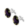 thumbnail image 2 of Grape Stylish Mens Cufflink Set for Formal Attire, Made of Stainless Steel, for Special Occasions, 2 of 6