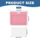 thumbnail image 2 of Uxcell 3 Paquete de Portatarjetas Claros, Portatarjetas de Identificación de Plástico de Doble Cara Horizontal con Clips, Rosa, 2 of 6
