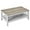 OAK, variant on Dextrus Farmhouse Rustic Wood Coffee Table with Open Storage Shelf, Oak