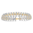 thumbnail image 2 of Pompeii 15Ct Pear & Marquise Shape Diamond Tennis Bracelet 18k Gold 7" 22grams Lab Grown, 2 of 5