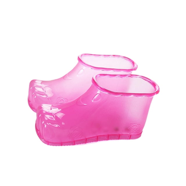 Zapatos de baño para pies con ador, pedicura, spa para pies, diseño de cilindro alto, regalos versátiles, portátil, ahorra espacio, lavabo para Rosa 15cm de altura