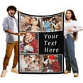 thumbnail image 3 of Personalized Blankets and Throws Photo Blanket Customized Using My Own Photos Customized Blanket Collage Blanket Customized, 3 of 6