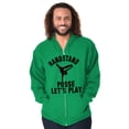 thumbnail image 3 of Handstand Posse Lets Play Gymnastics Zip Hoodie Sweatshirt Men Brisco Brands 5X, 3 of 6