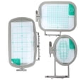 thumbnail image 1 of Dioche 3pcs Embroidery Frame Hoop Sets Household Multifunctional Embroidery Sewing Machine Sets For Home Using,Sewing Embroidery Machine Hoop Sets,Sewing Machine Embroidery Sets, 1 of 8