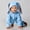 Blue, variant on Baby Fleec𝖾 Jumpsuit Girl Boy Bun𝗇y Snowsuit Ra𝖻bit Ears Hood Jumpsuit Winter 𝖱omper Zipper Toddler Kids Snowsuit Coverall Pajamas Sleepwear Warm 𝖢overalls