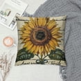 thumbnail image 2 of Rustic Farmhouse Sunflower Throw Pillow Covers Vintage Sunflower Seeds Farmhouse Decorative Throw Pillow Cases Cushion Cover (Sunflower), 2 of 5