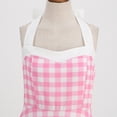 thumbnail image 4 of RUTAYY Women's Dress Polka Dot Halter Sleeveless Party A-Line Slim Fit Casual Daily Wear Trendy Beach Mesh Dresses, 4 of 8