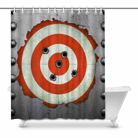 Mkhert Funny Metal Frame With Target And Bullet Holes Decor
