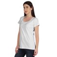 thumbnail image 4 of Inkmeso T-Shirt Basique Col Rond Manches Courtes en Coton Uni pour Femmes, 4 of 8