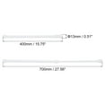 thumbnail image 2 of Uxcell Tension Curtain Rod Adjustable 15.75"-27.56" 0.39" Dia White Spring Tension Rod No Drilling Expandable Rod, 2 of 7