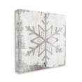 thumbnail image 3 of Rustic Winter Snowflake Shape Holiday Graphic Art Gallery Wrapped Canvas Print Wall Art, 3 of 7