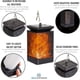 thumbnail image 1 of Luz solar decorativa para jardín, farol LED para exteriores con efecto de llama intermitente, luz decorativa para balcón, mesa para cenador, 2 faroles colgantes recargables Ormromra LHH-0138, 1 of 2