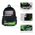 thumbnail image 4 of Ninjago Backpacks Lightweight Bookbags Casual Daypack For Travel Work Hiking, 4 of 8