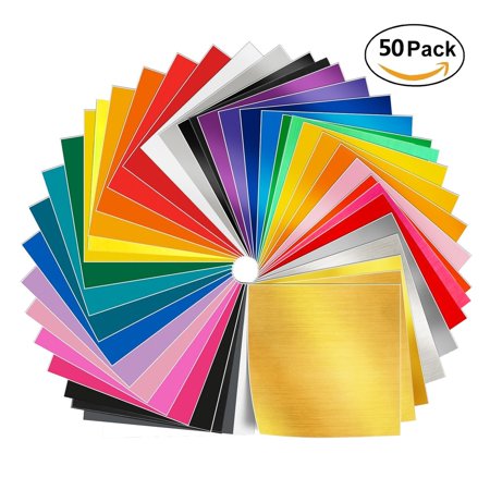 adhesive vinyl sheets 50 pack 12 x 12 premium permanent self