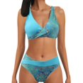 thumbnail image 1 of Aayomet Womens Swimsuits Bikini 2 Suit Bathing Bottoms Gradient Bikinis Set (Green, L), 1 of 5