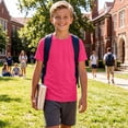 thumbnail image 4 of fatyb Kids Athletic Shirts Short Sleeve Quick Dry Tee Boys Girls Breathable Sports T-Shirts for Running, 4 of 7