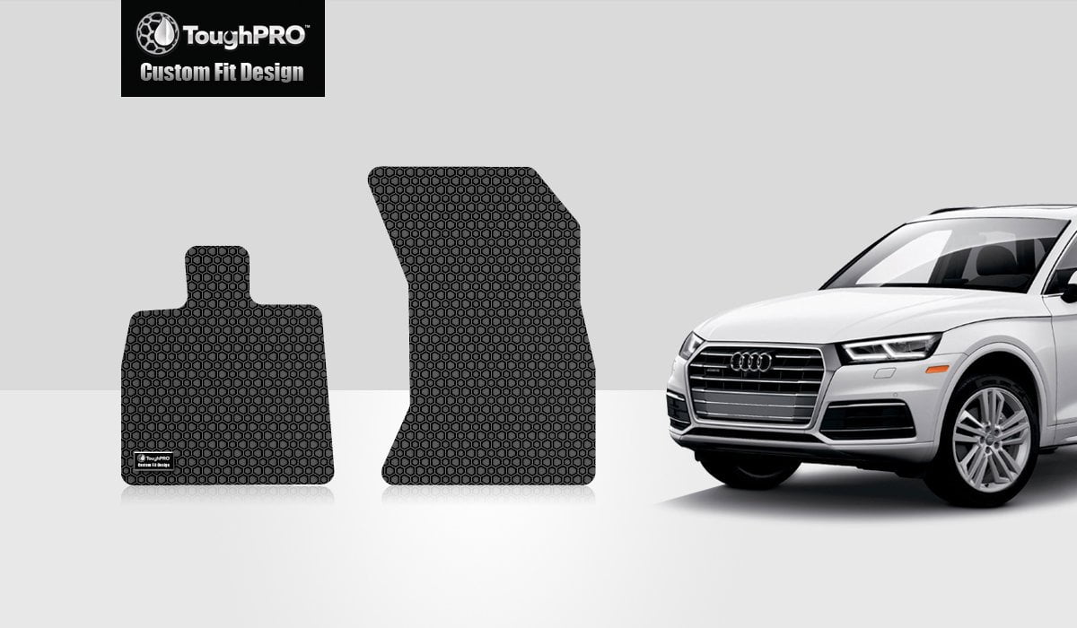 ToughPRO Floor Mat Accessories Two Front Mats Compatible with 2020 Audi Q5 All Weather Heavy