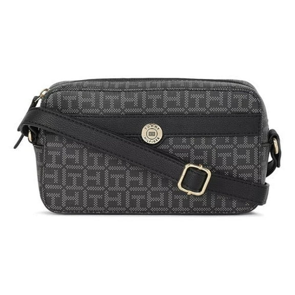 Tommy Hilfiger Gretta II Camera Crossbody Bag Black/ White