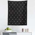 thumbnail image 1 of Black and White Tapestry, Small Diamond Shapes Forming Rhombus Pattern Minimalist Geometric Art, Fabric Wall Hanging Decor for Bedroom Living Room Dorm, 5 Sizes, Black and White, by Ambesonne, 1 of 1