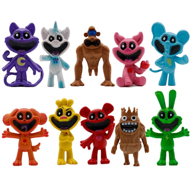 Figura Pequeña Y Bonita Juguete Decorativo para Adultos 8/10 Uds. Bichos Sonrientes