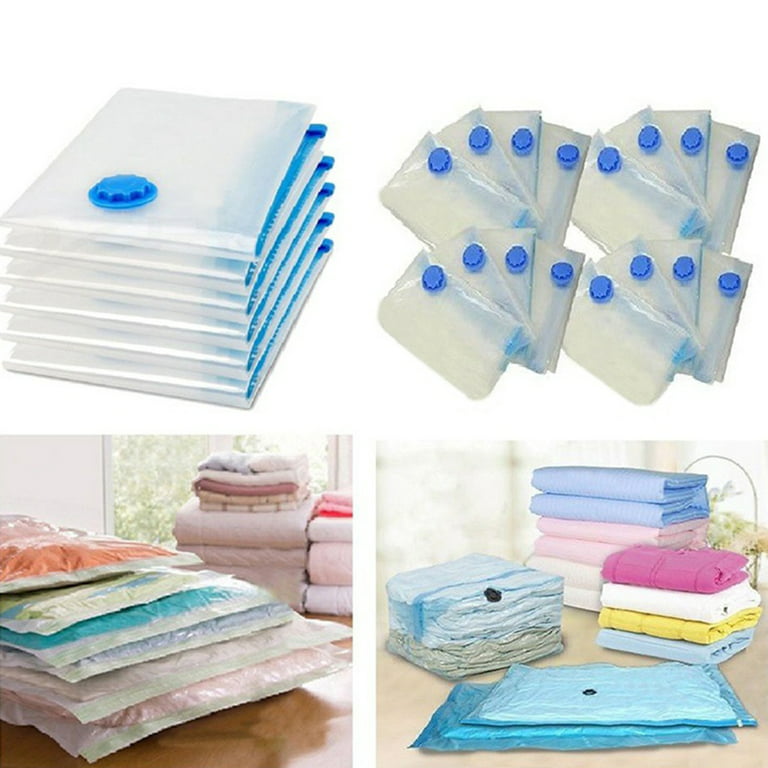 6 Pack: The Largest Super Jumbo Vacuum Seal Space Saver Storage Cleaners Bag  40X53 Space Organizer Bag QQbed 